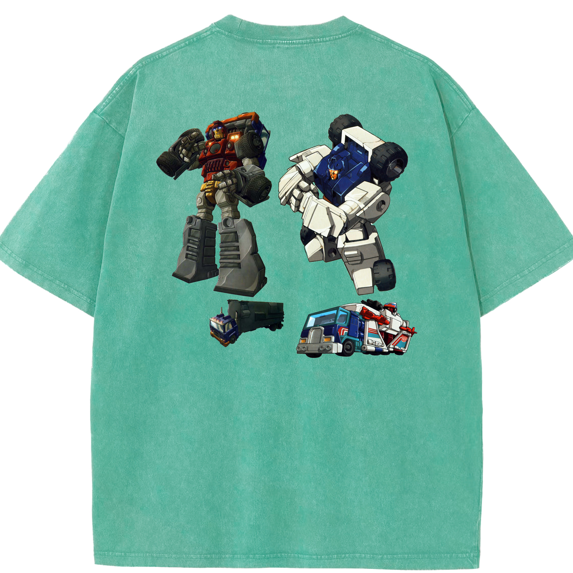 （画像用）  綿100% ヴィンテージ風 半袖Tシャツ（背面プリント）